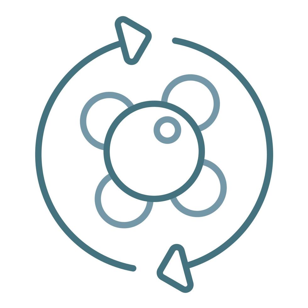 Metabolism Line Two Color Icon vector