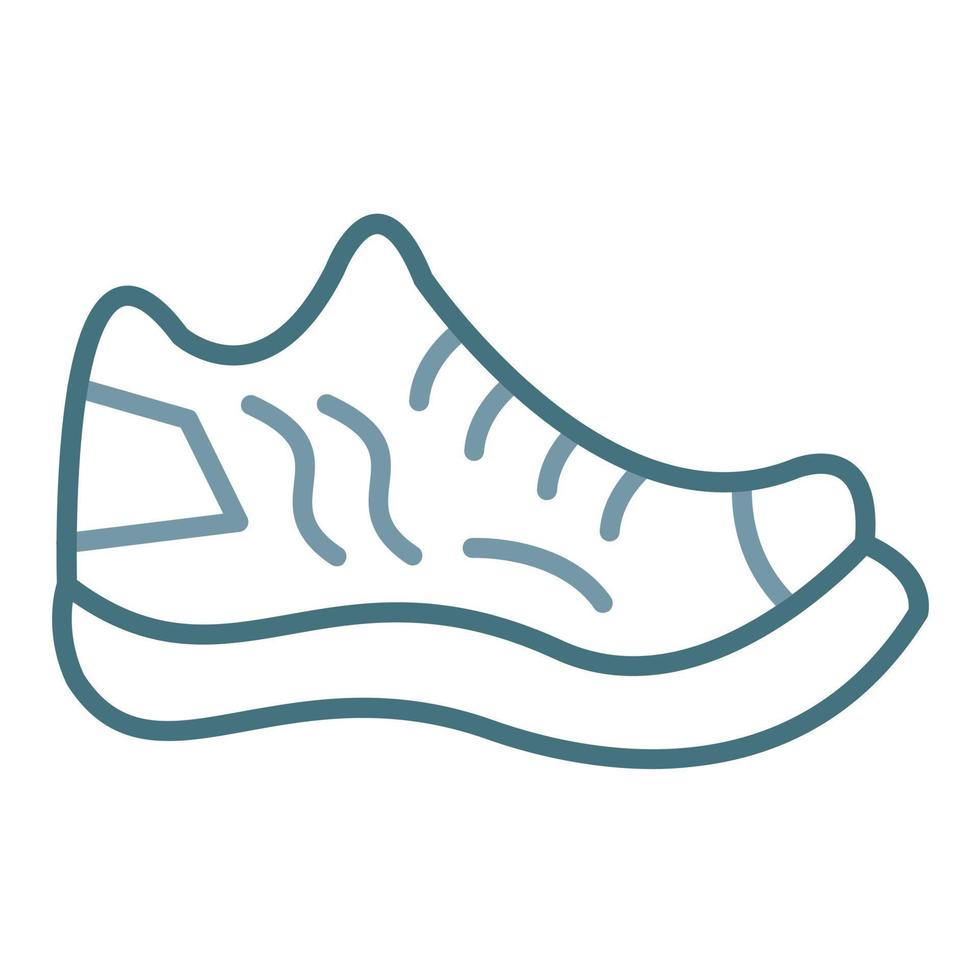 Shoe Line Two Color Icon vector