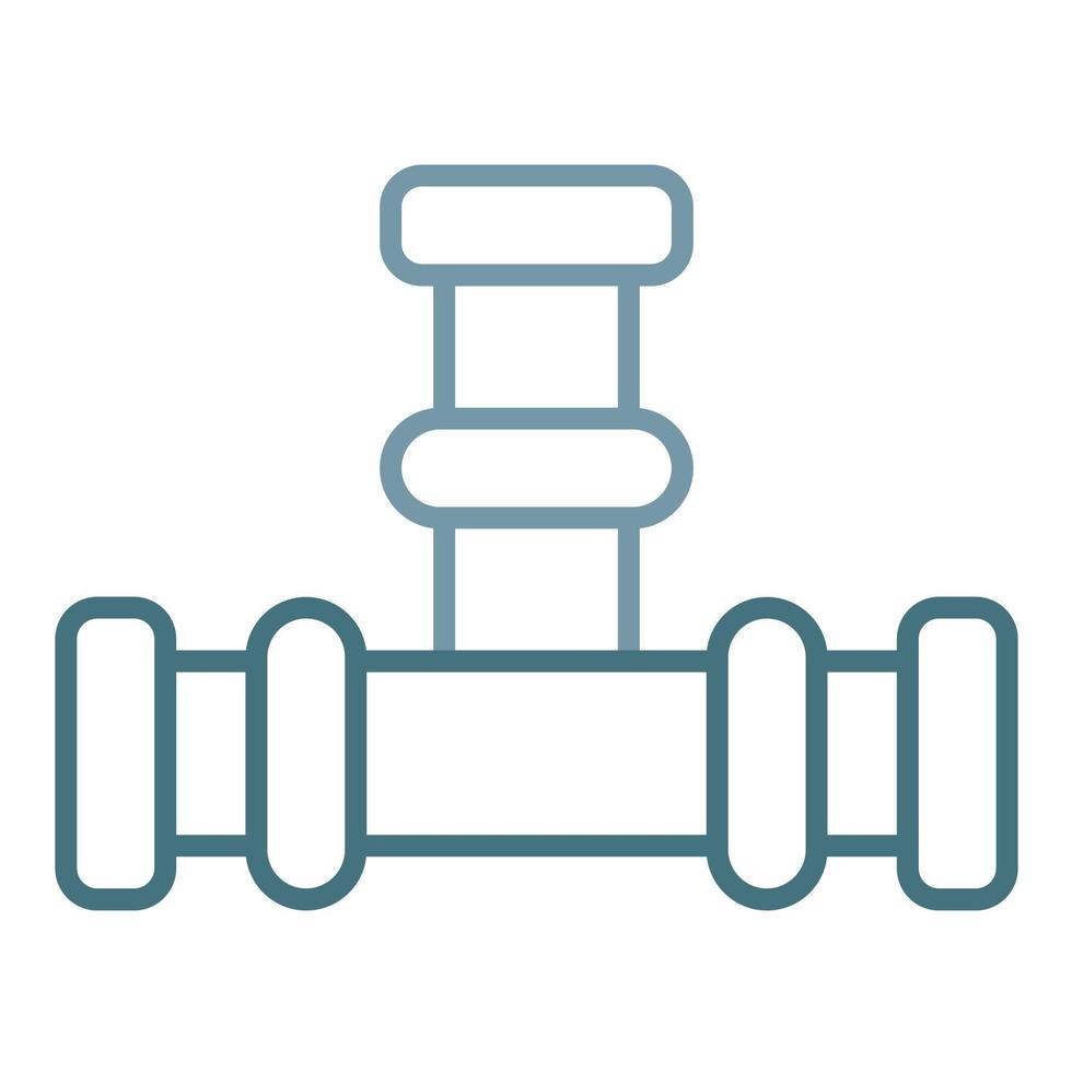 Pipeline Line Two Color Icon vector