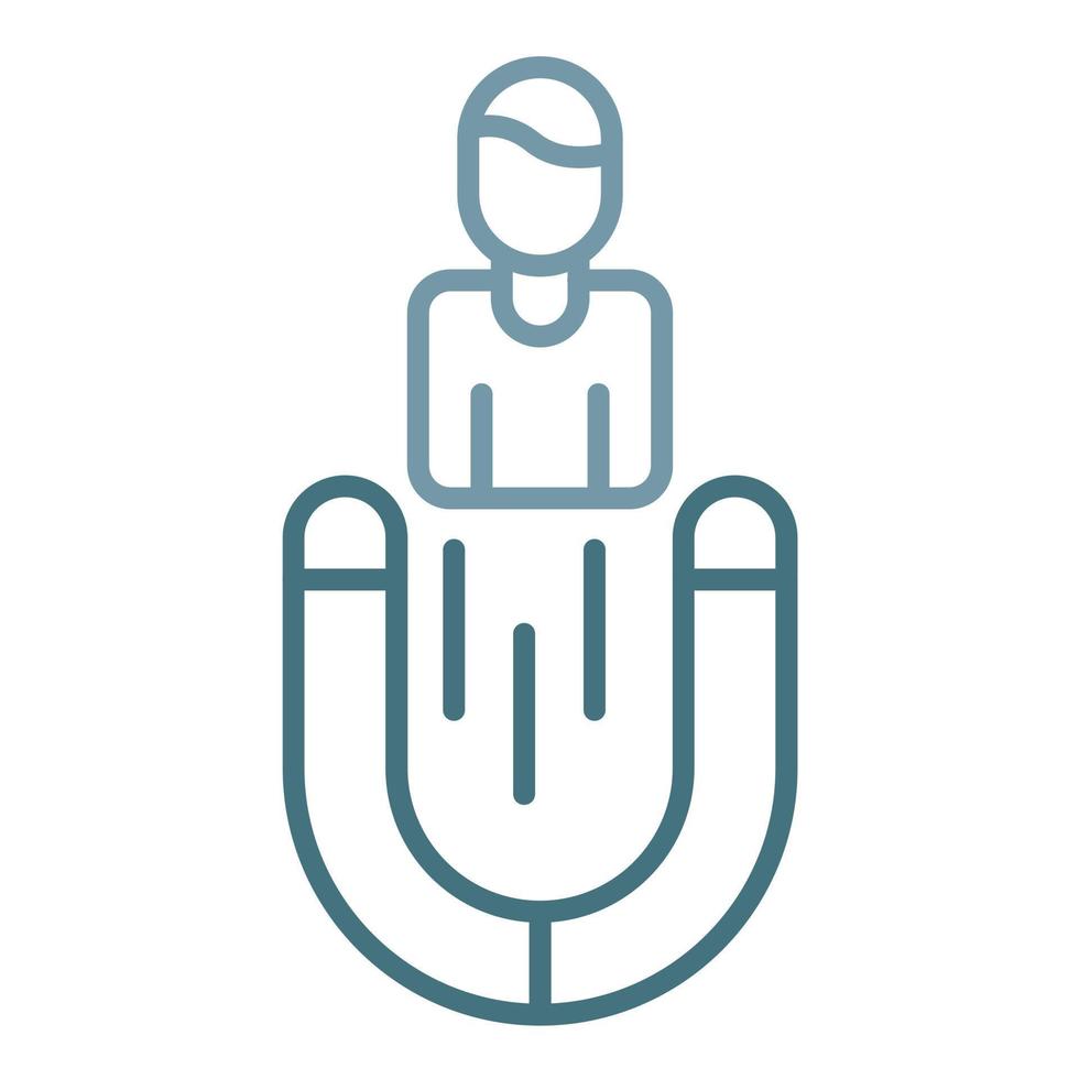 Lead Generation Line Two Color Icon vector