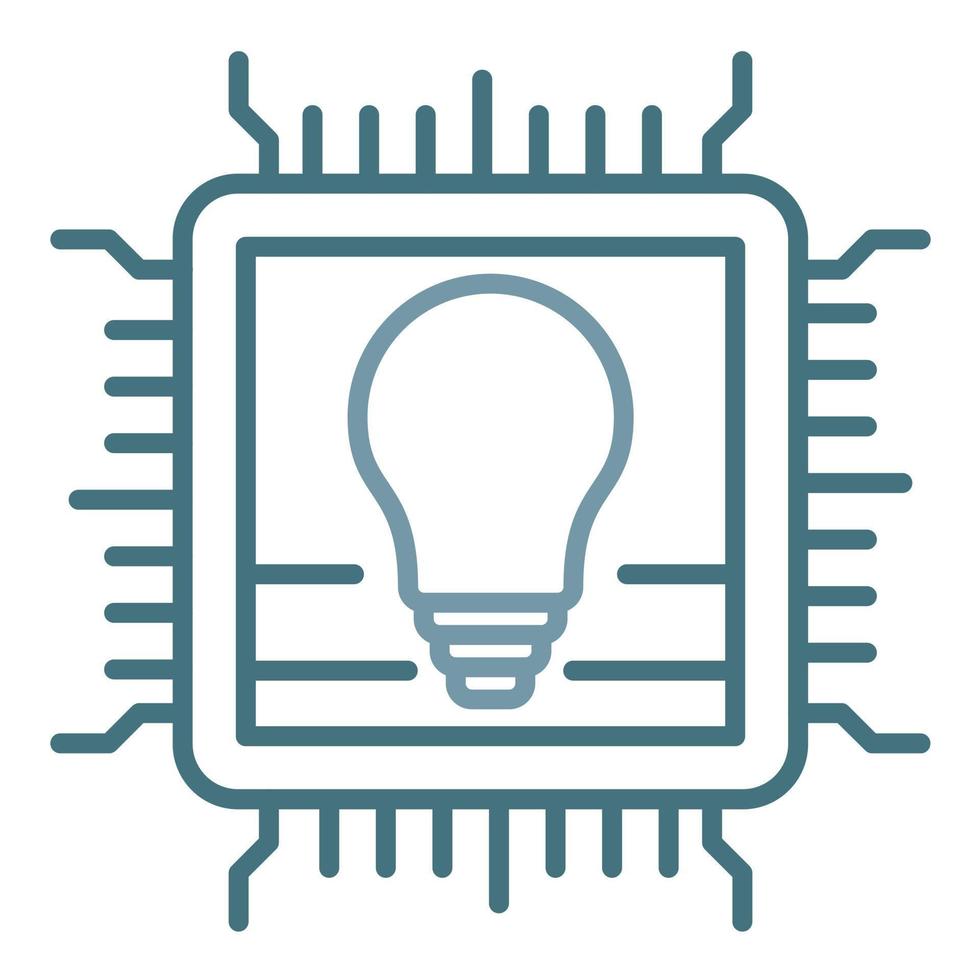 Proprietary Technology Line Two Color Icon vector