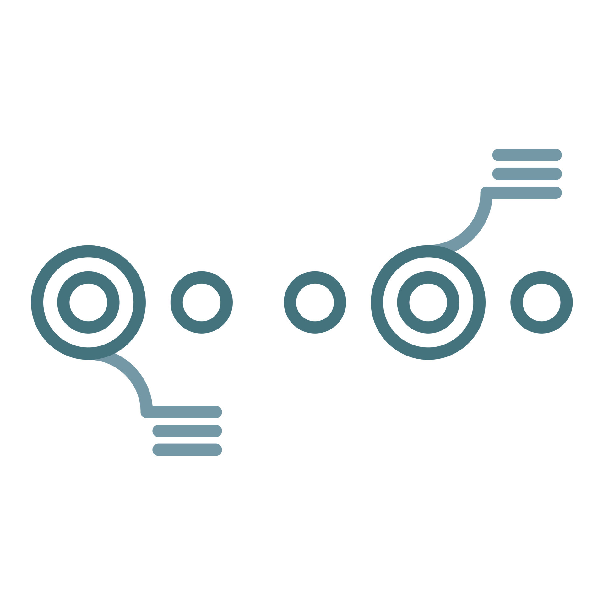 círculo acento línea de tiempo línea icono de dos colores 16852902