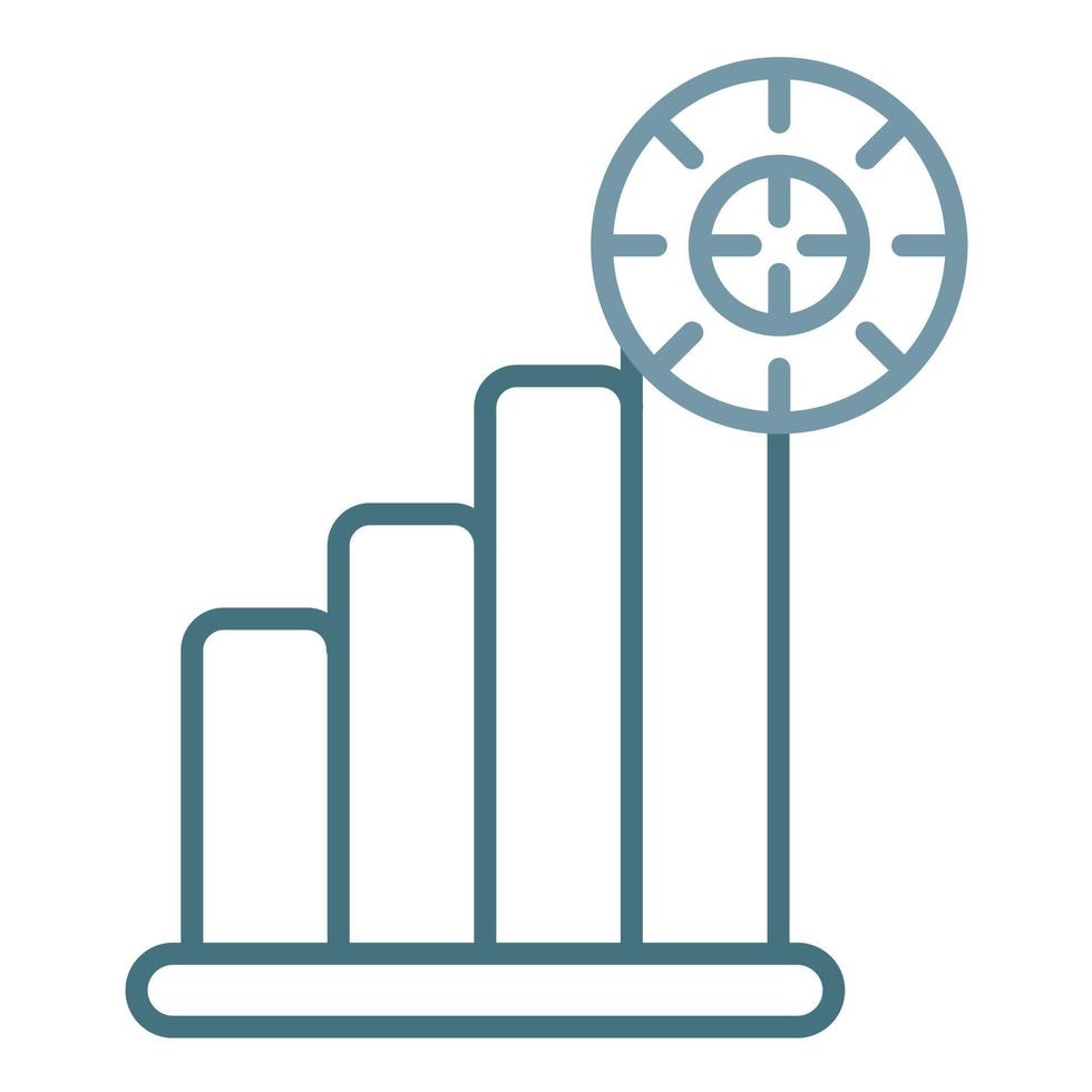 Challenges Line Two Color Icon vector