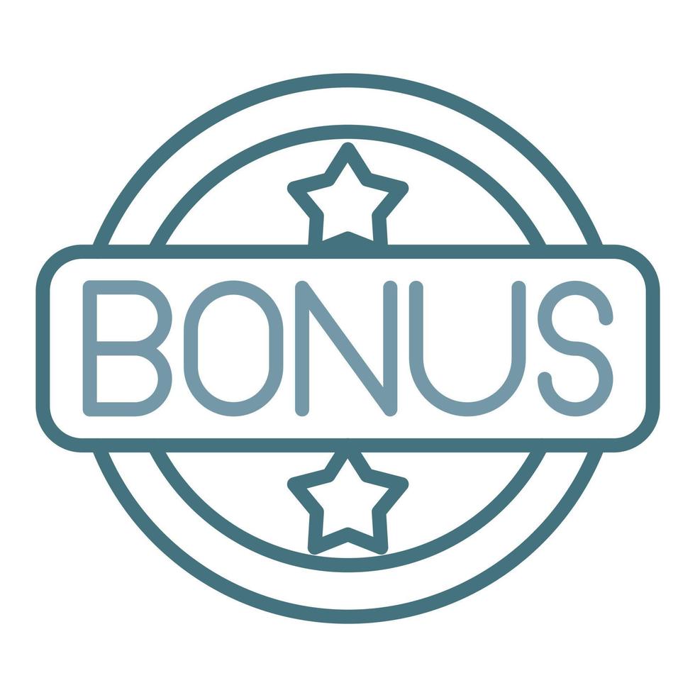 Bonus Line Two Color Icon vector