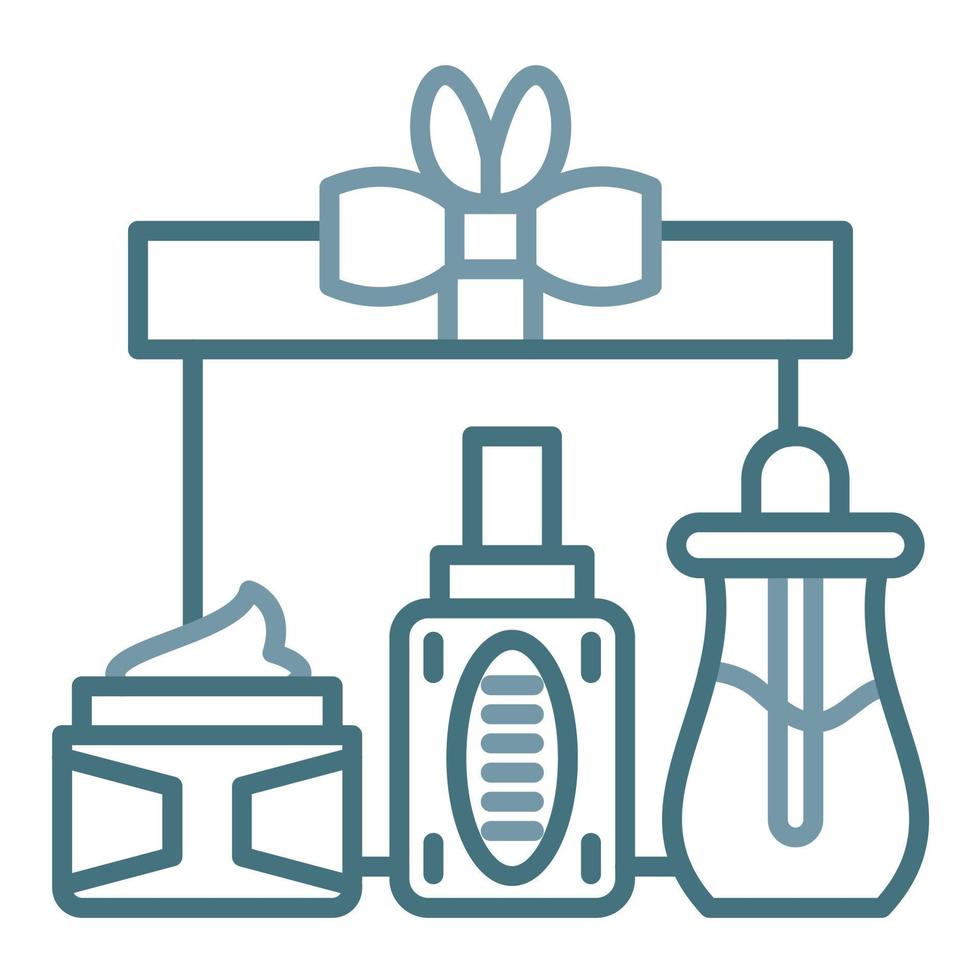 Gift Set Line Two Color Icon vector