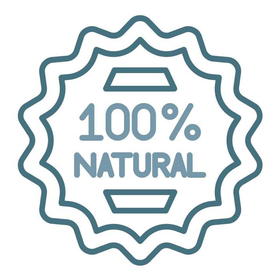 Natural Line Two Color Icon vector