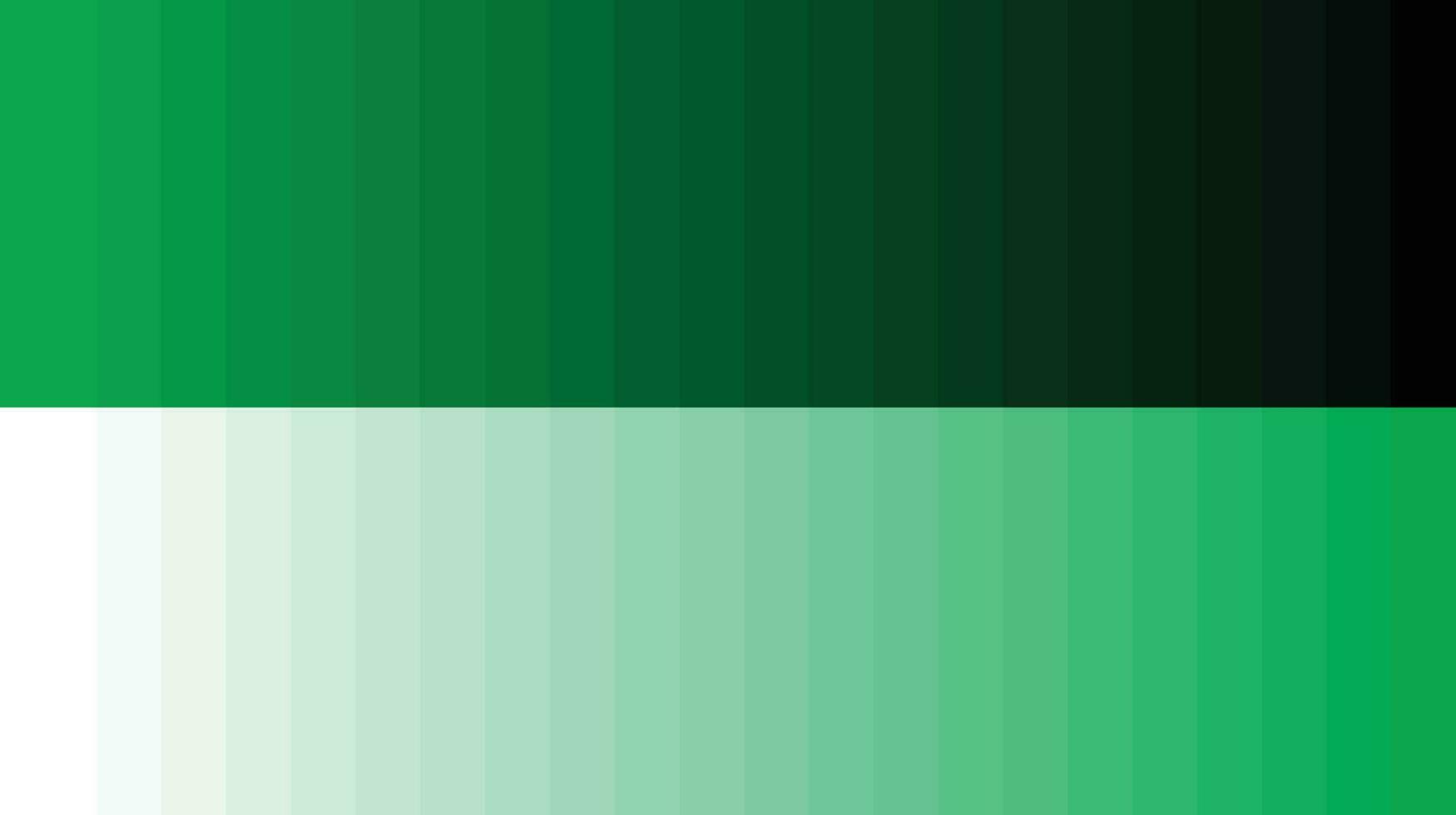 Color palette green vector