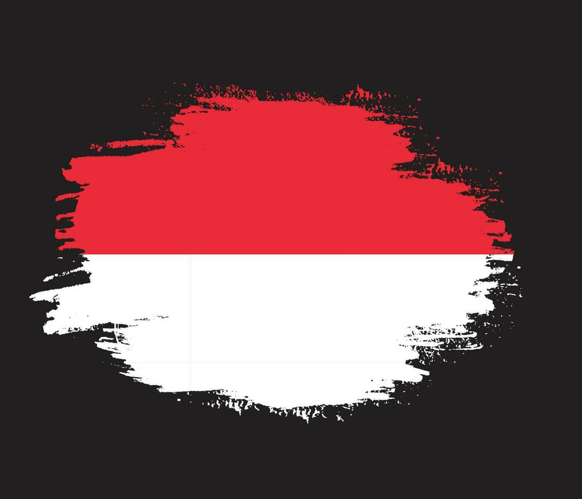gráfico profesional indonesia grunge textura bandera vector