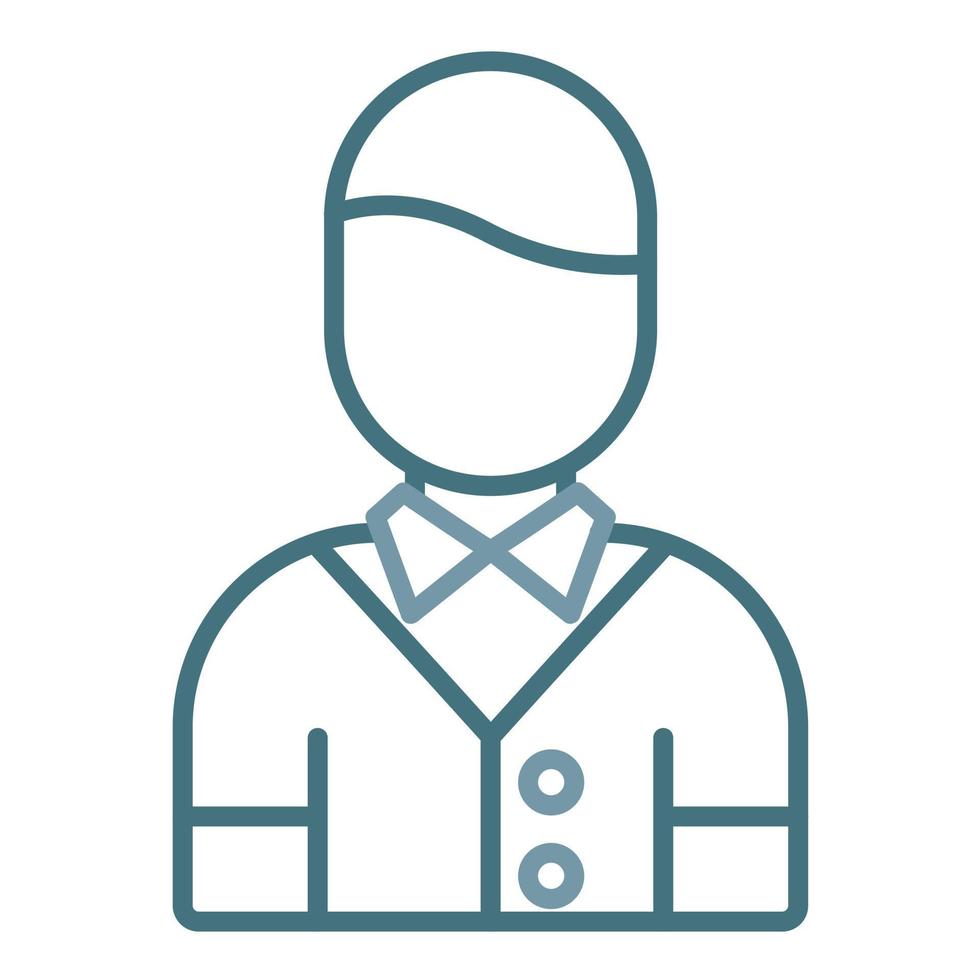 Gate Keeper Line Two Color Icon vector