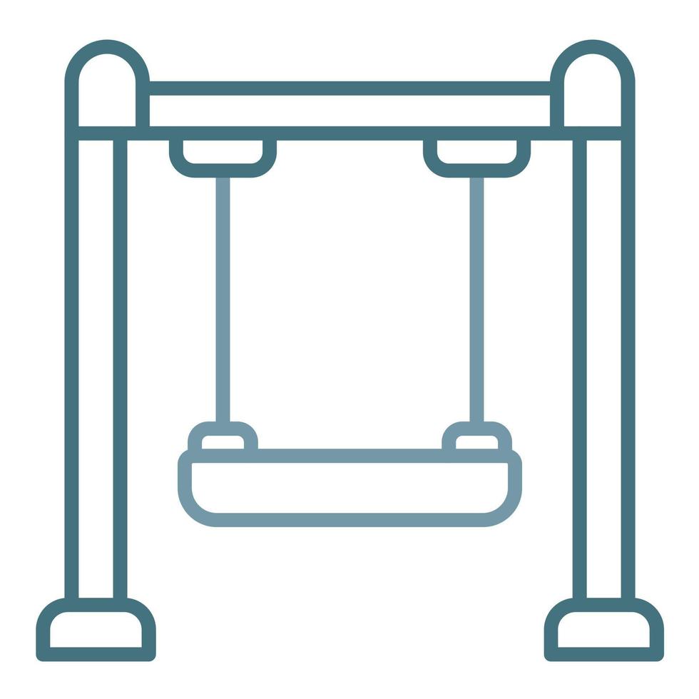 Swing Line Two Color Icon vector