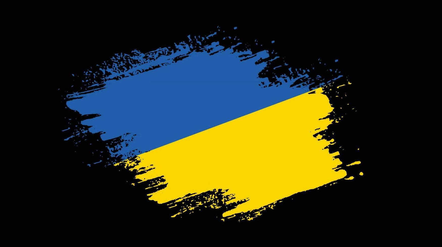 Vintage style Ukraine flag vector design