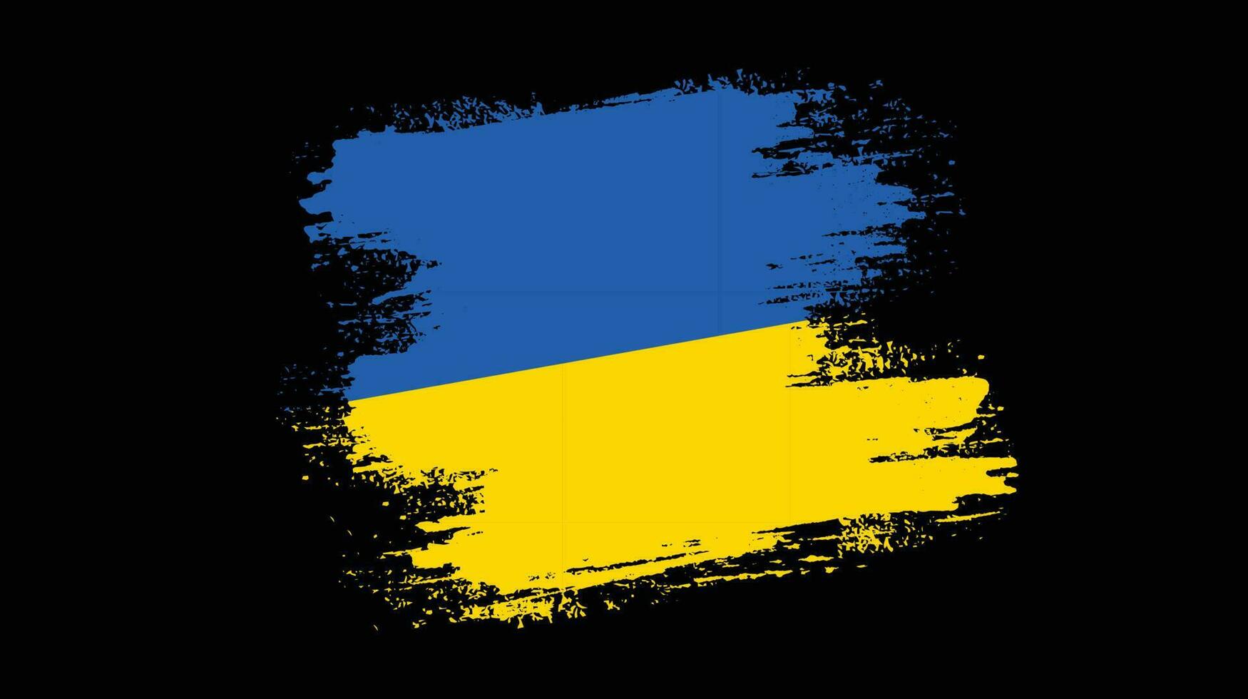 Colorful Ukraine grunge flag vector