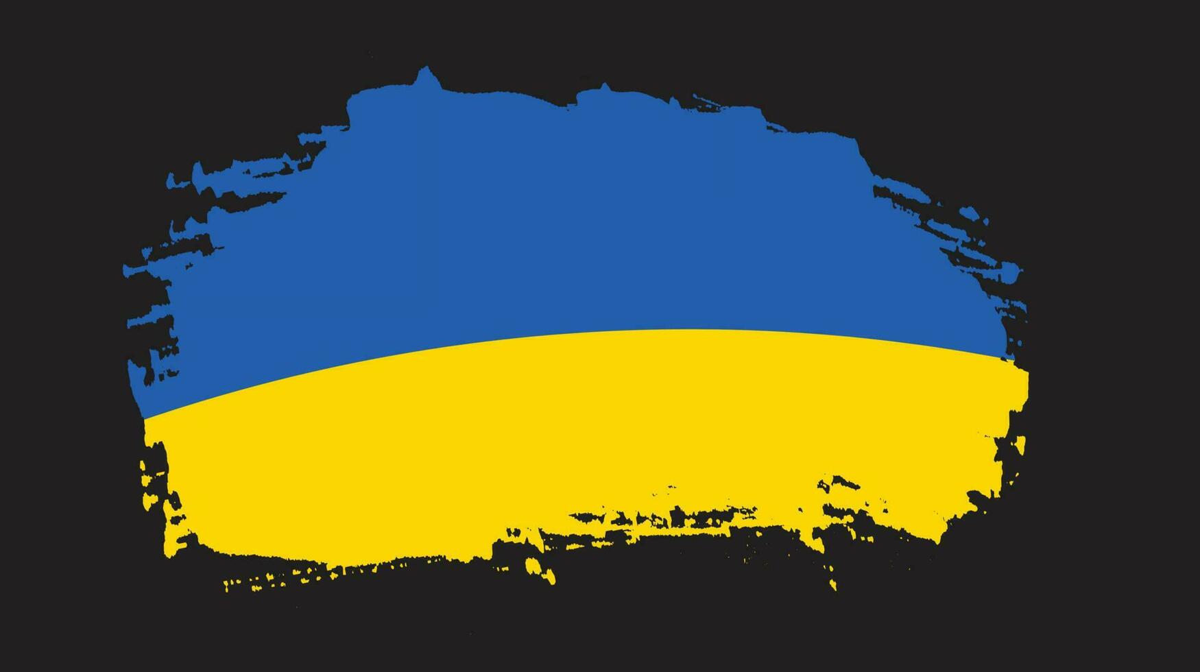 New grunge texture Ukraine flag vector