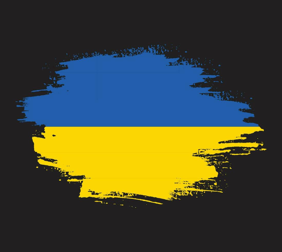 Colorful Ukraine grunge flag vector