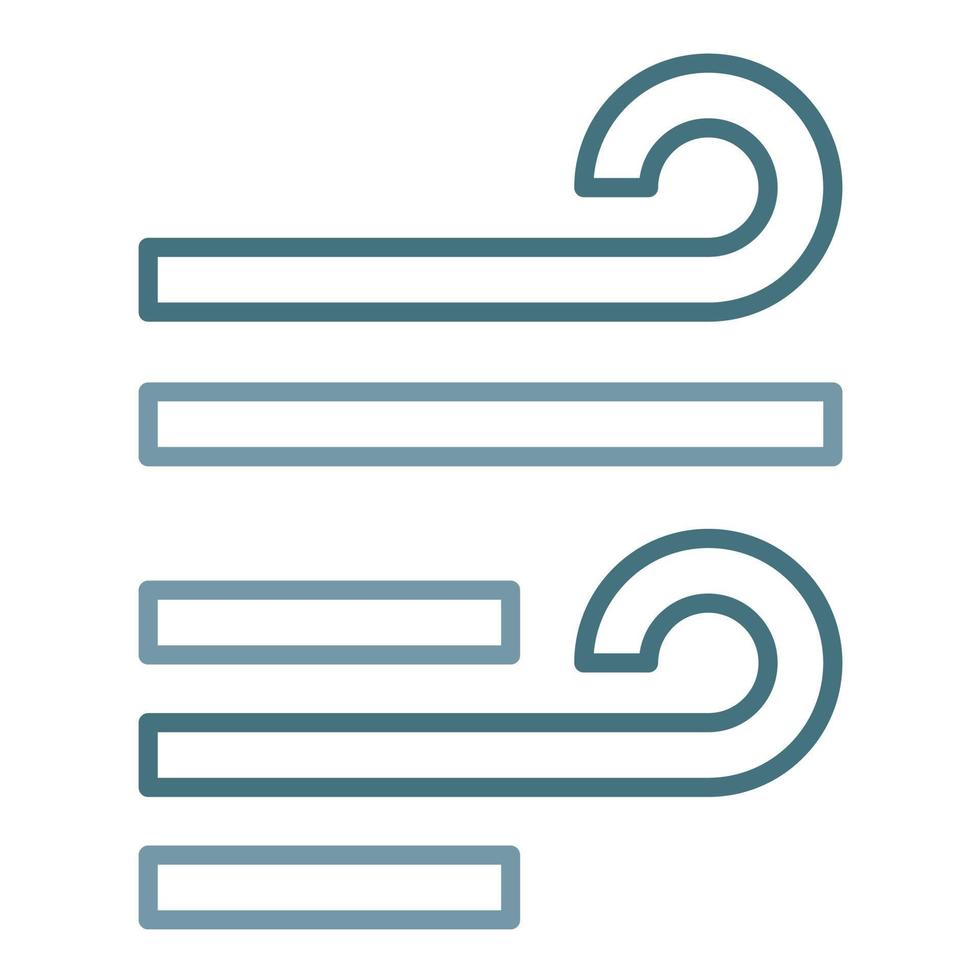Wind Line Two Color Icon vector