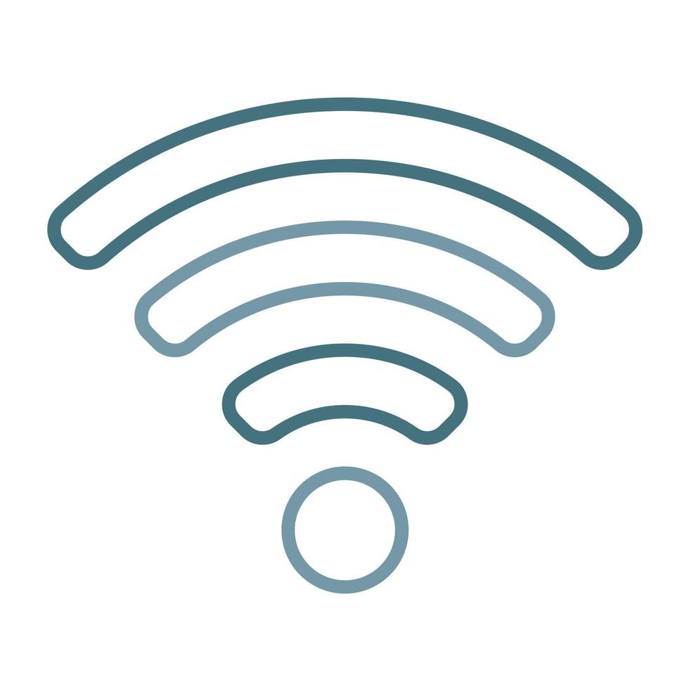 Wifi Line Two Color Icon vector