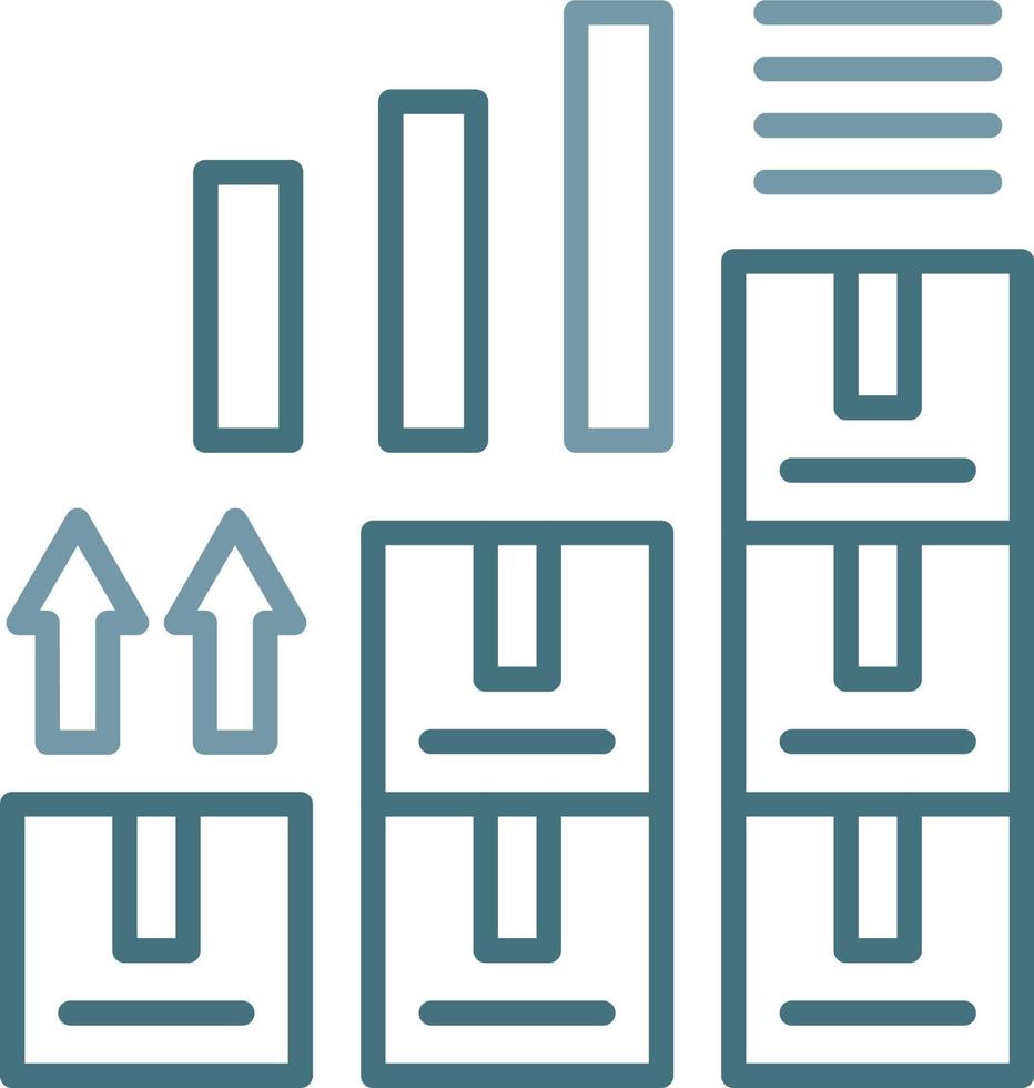 Products and Services Training Line Two Color Icon vector