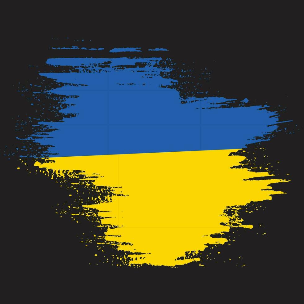 Ukraine grunge texture abstract flag vector