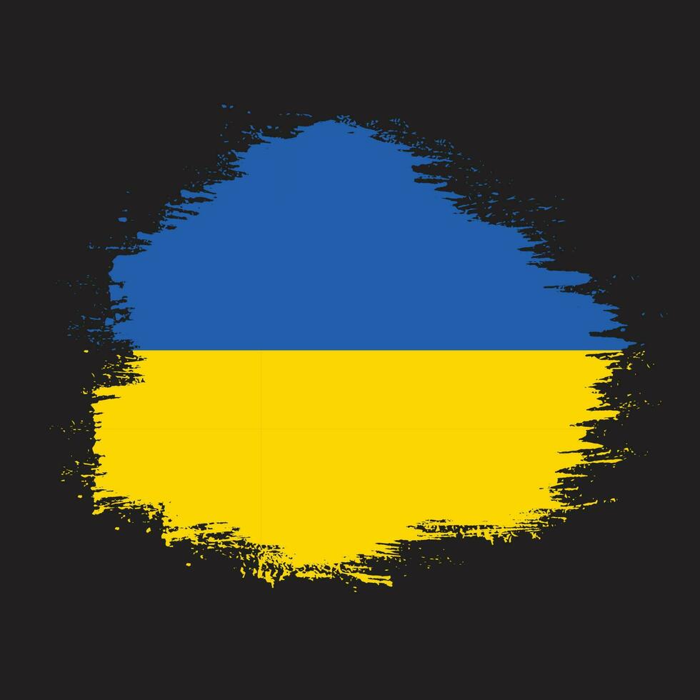 Professional abstract grunge Ukraine flag vector