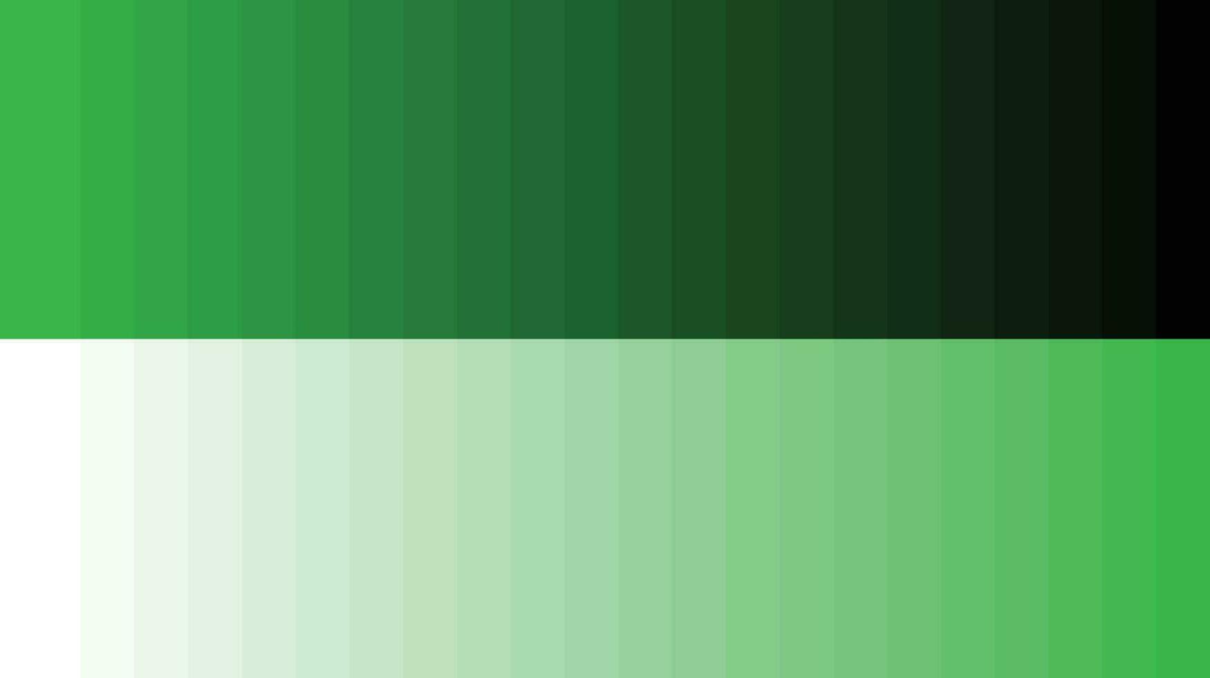 Color palette green vector