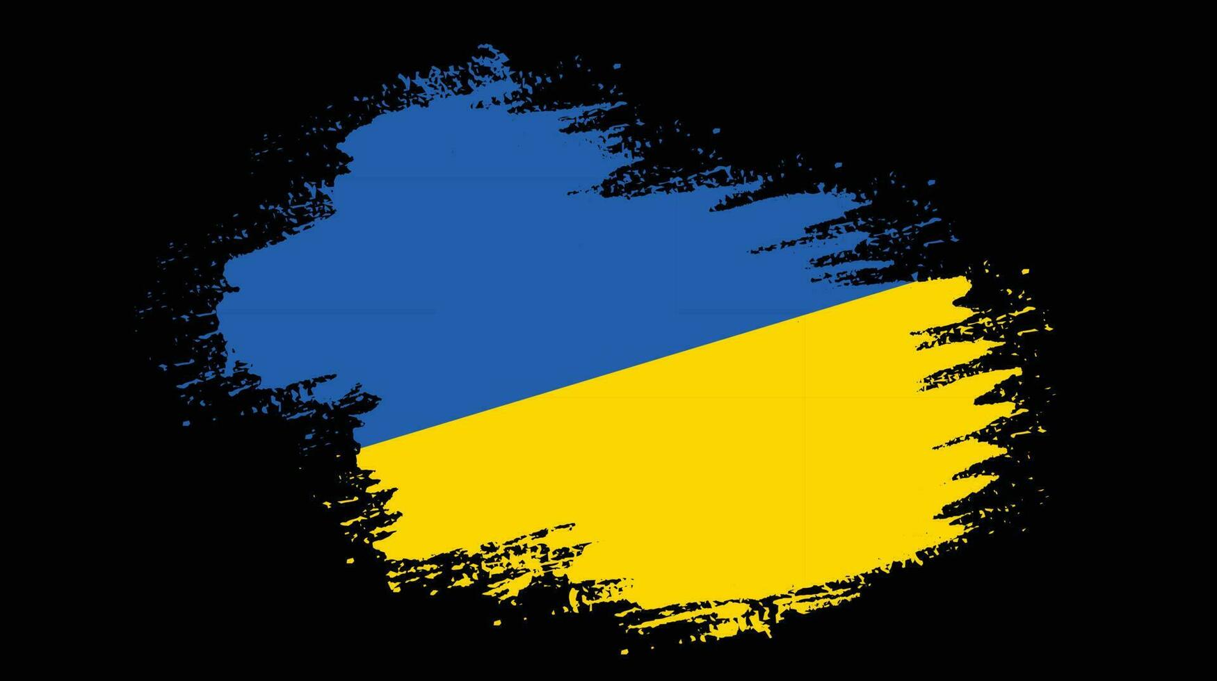 Ukraine grunge texture flag vector