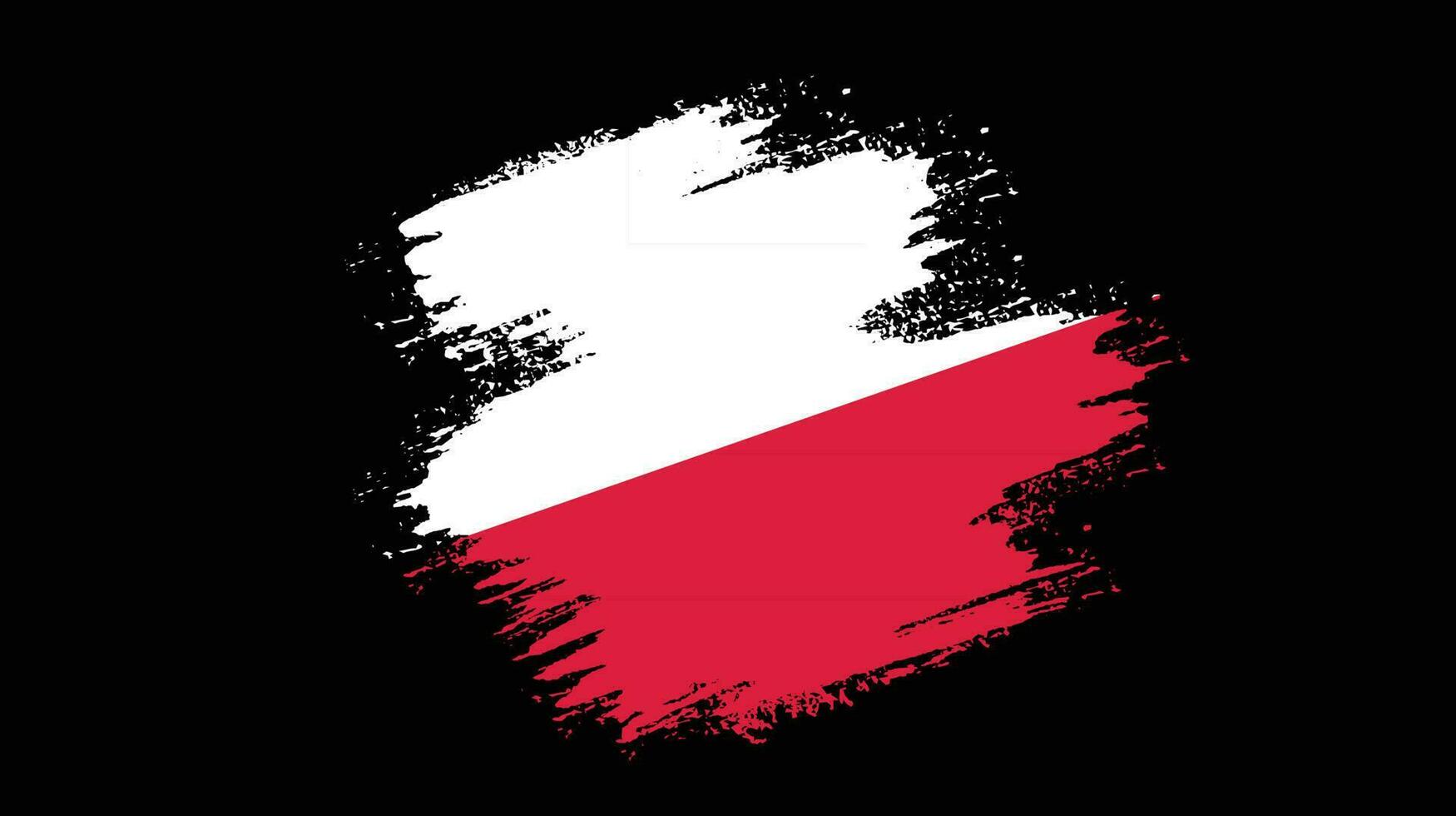 Poland grunge flag vector