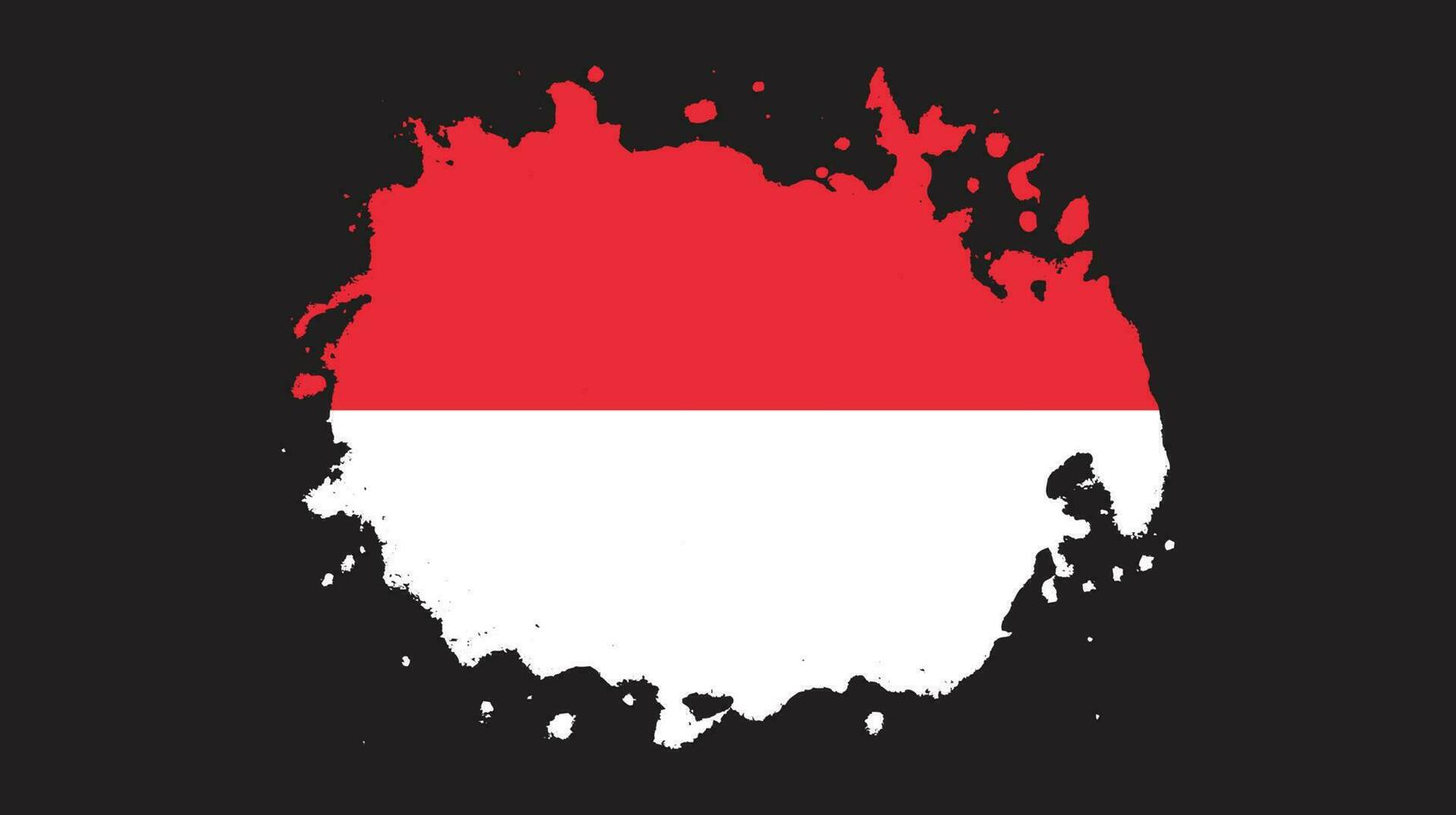 vector de bandera de indonesia de trazo de pincel