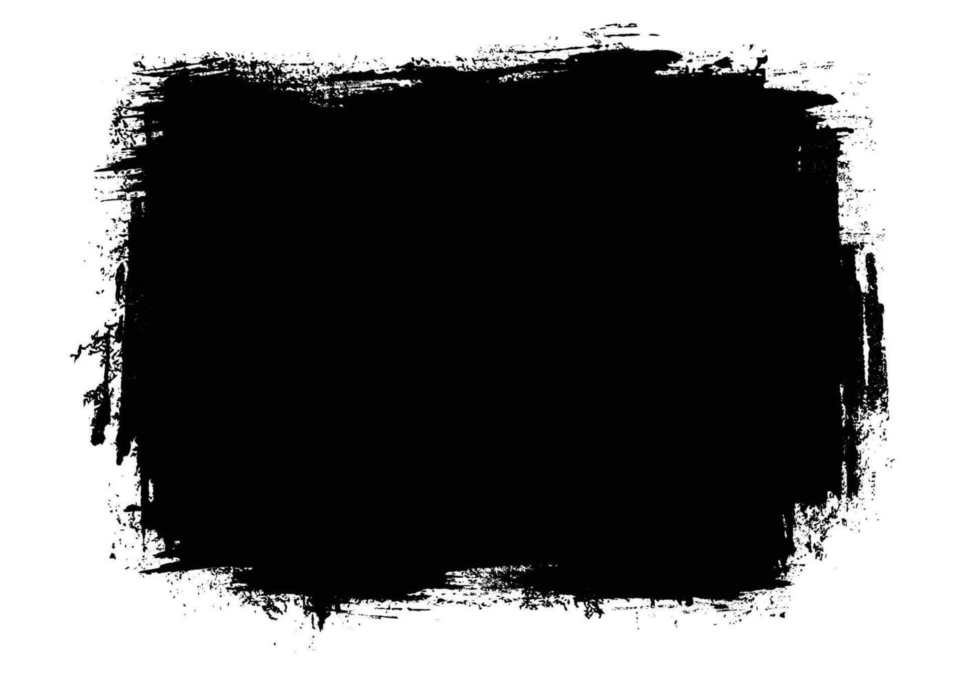 Black color grunge dirty frames vector