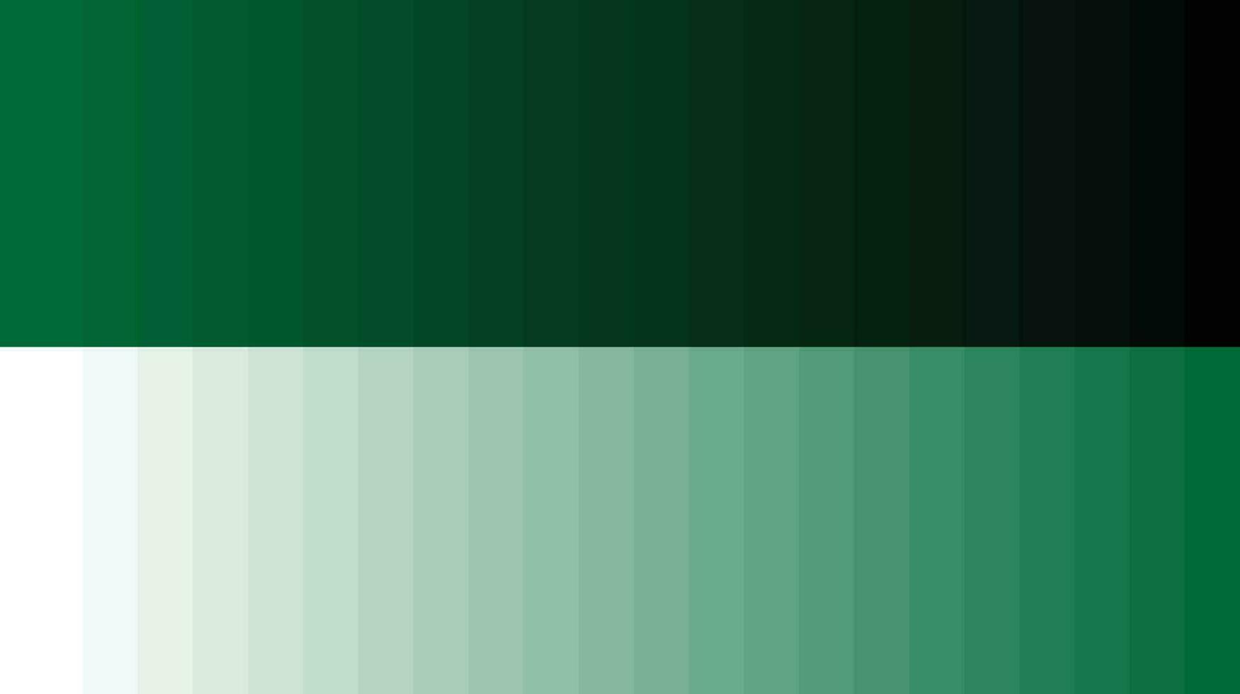 paleta de colores verde intenso vector