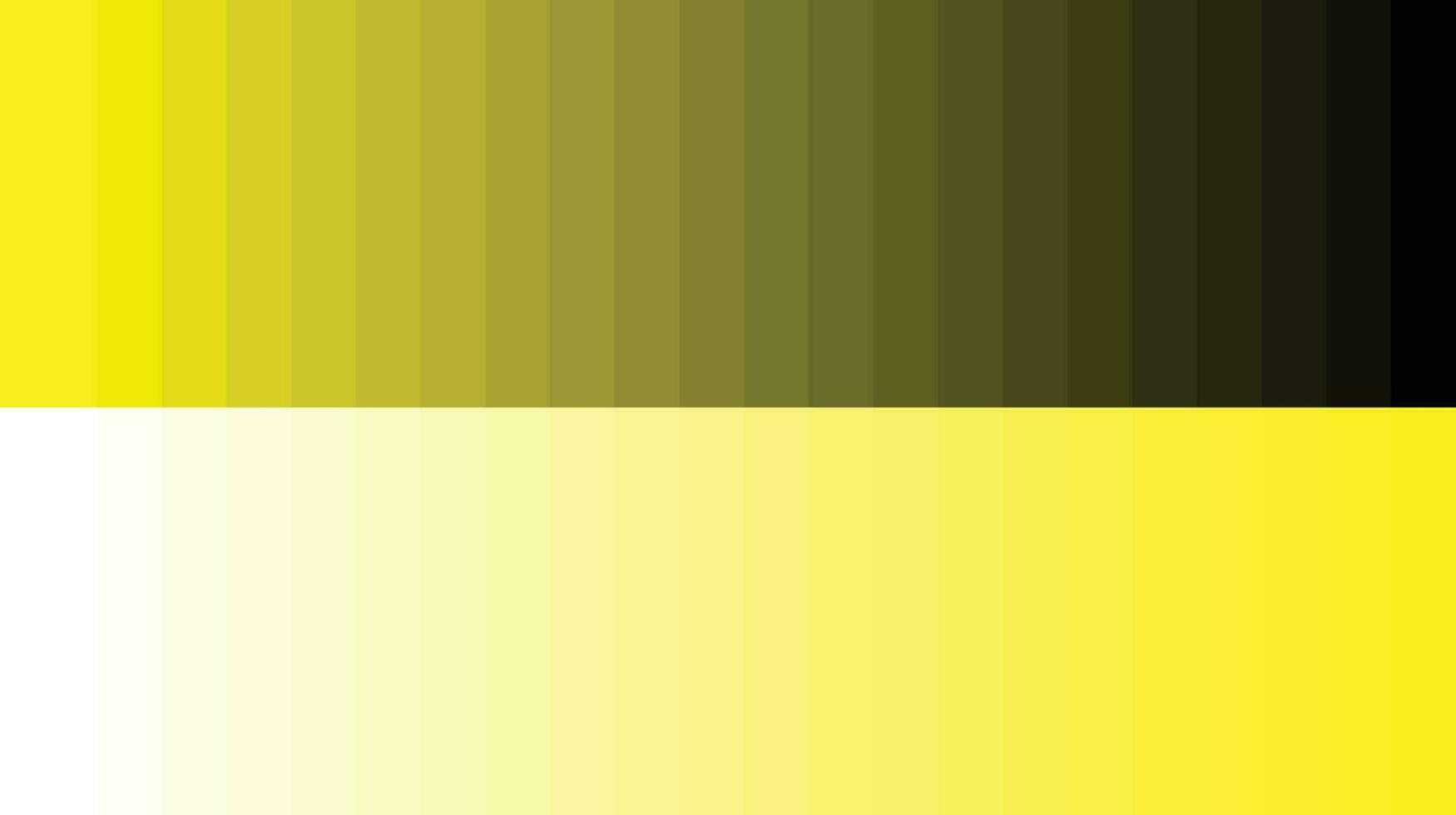 Color palette yellow vector