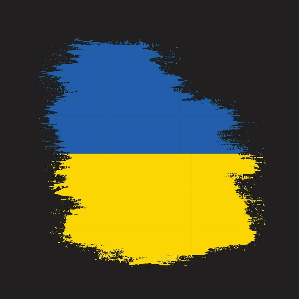 nuevo diseño de la bandera del grunge de ucrania vector