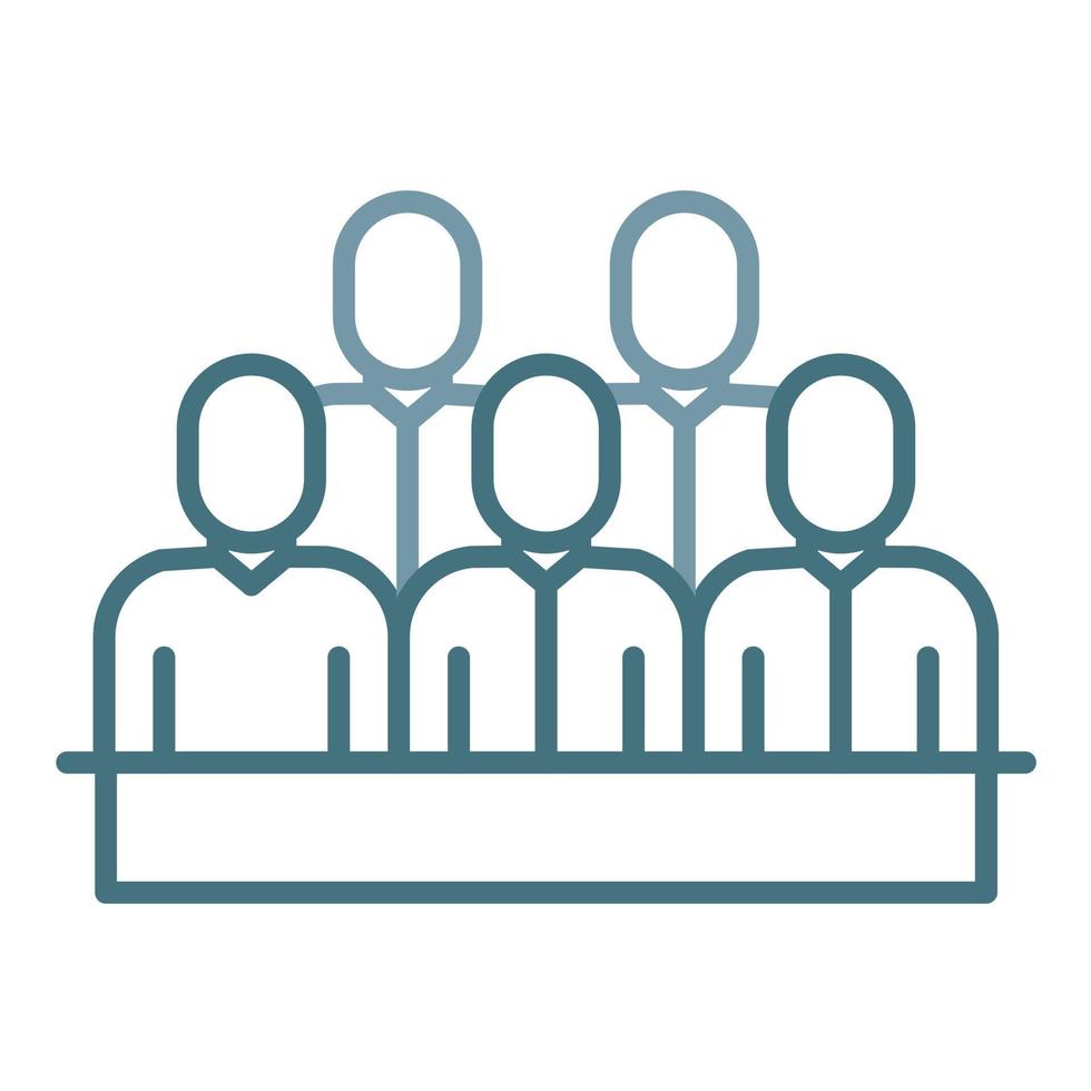 Spectator Line Two Color Icon vector