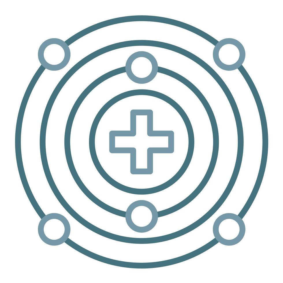 Proton Line Two Color Icon vector