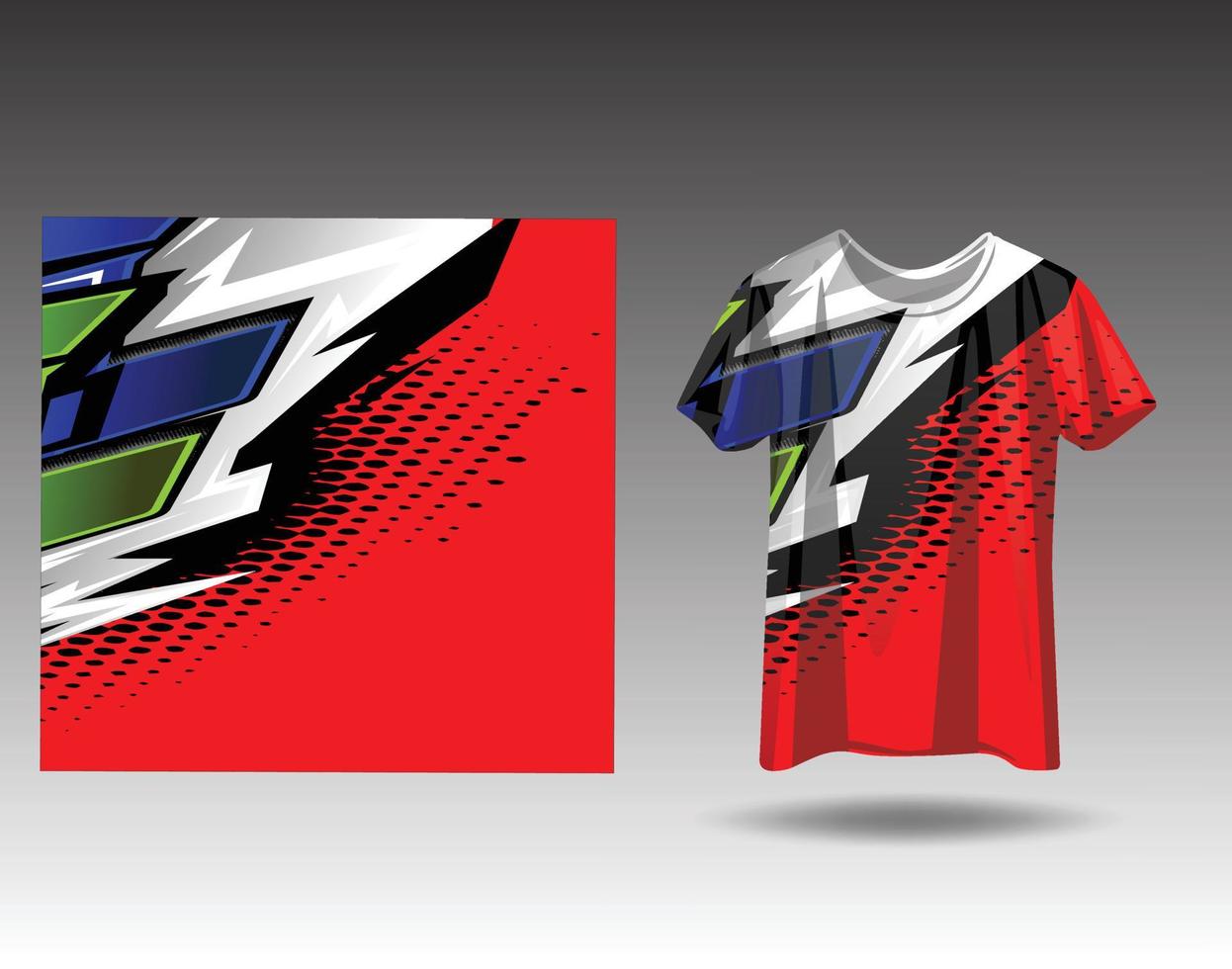 Tshirt sports design for racing, jersey, cycling, football, gaming vector