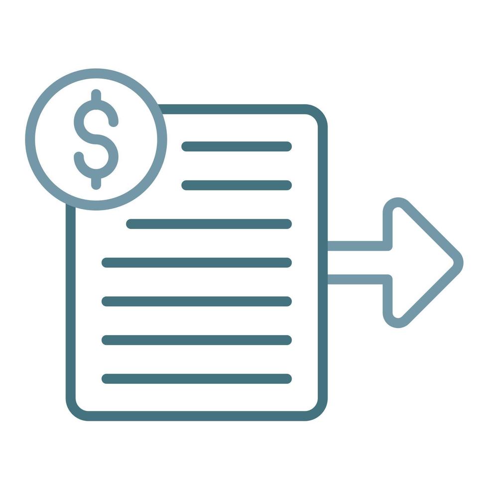 Accounts Payable Line Two Color Icon vector