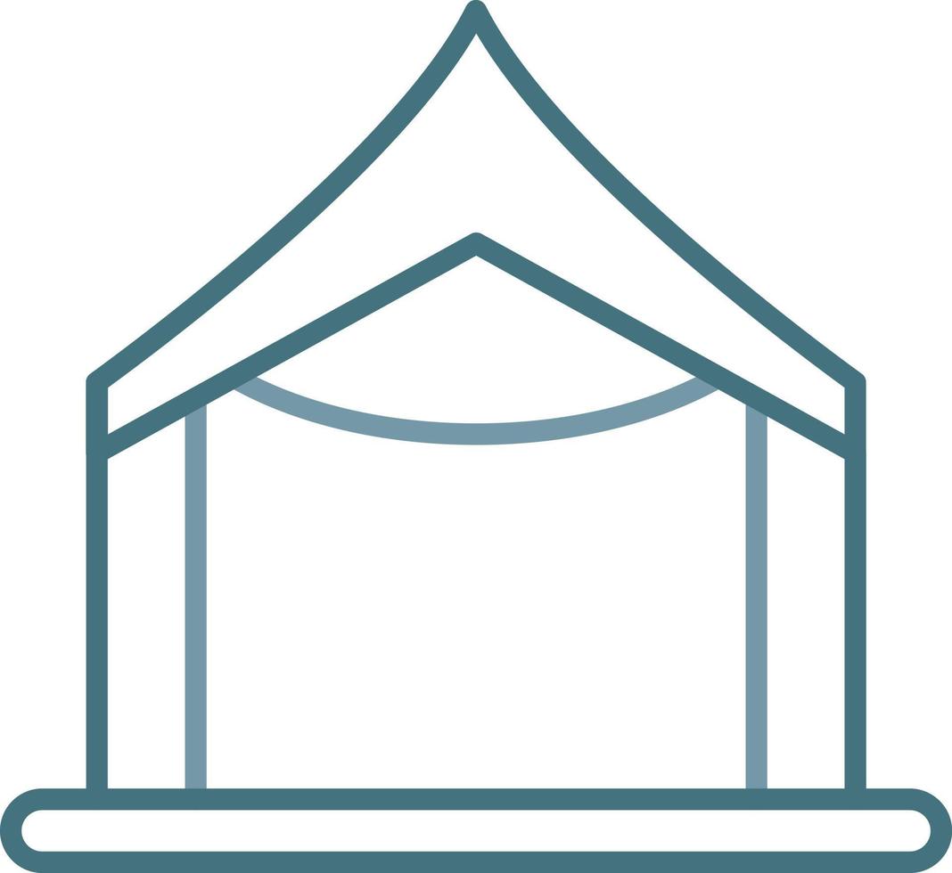 Tarp Line Two Color Icon vector