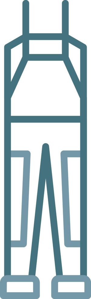 Waders Line Two Color Icon vector