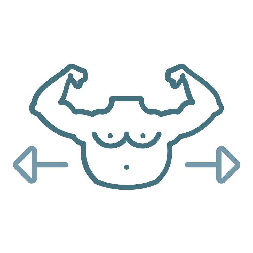 Gain Weight Line Two Color Icon vector