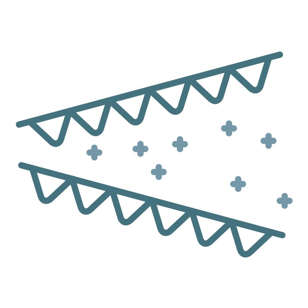 Festival Line Two Color Icon vector