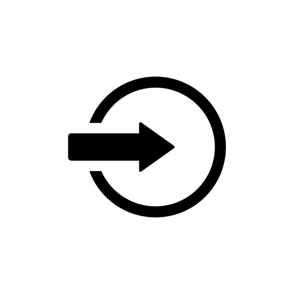 Log-in icon vector design templates
