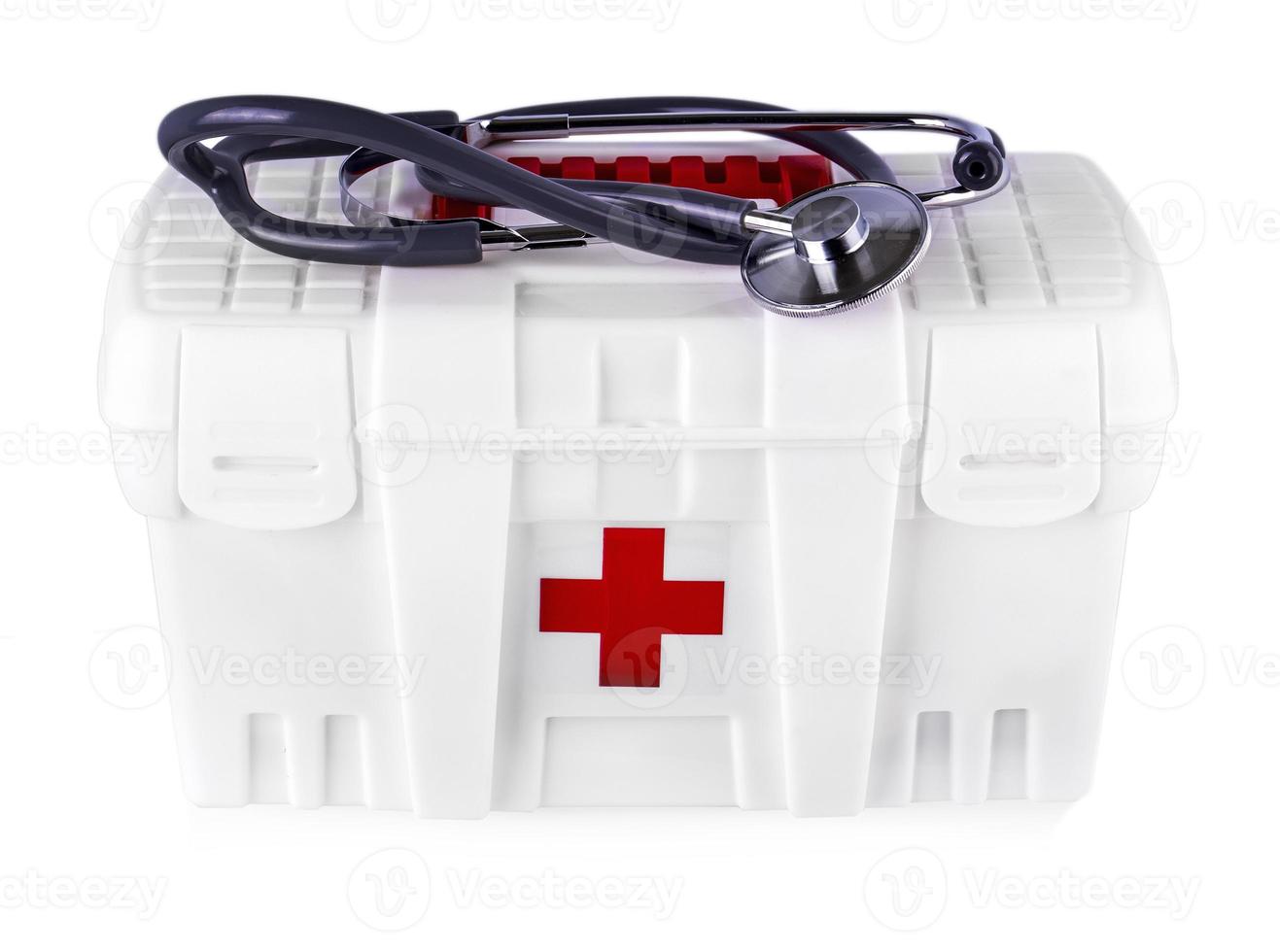 The First aids. Medical Kit on white photo