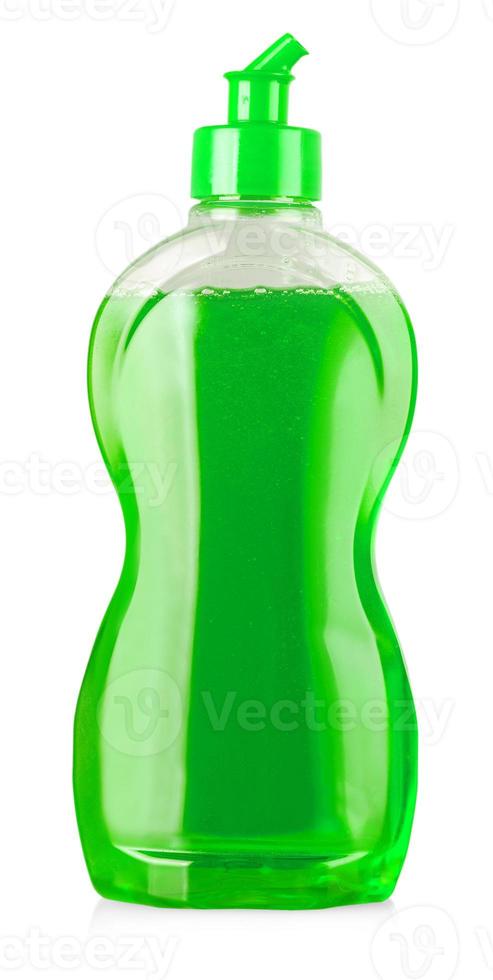 The cleaning equipment bottle isolated on a white background photo