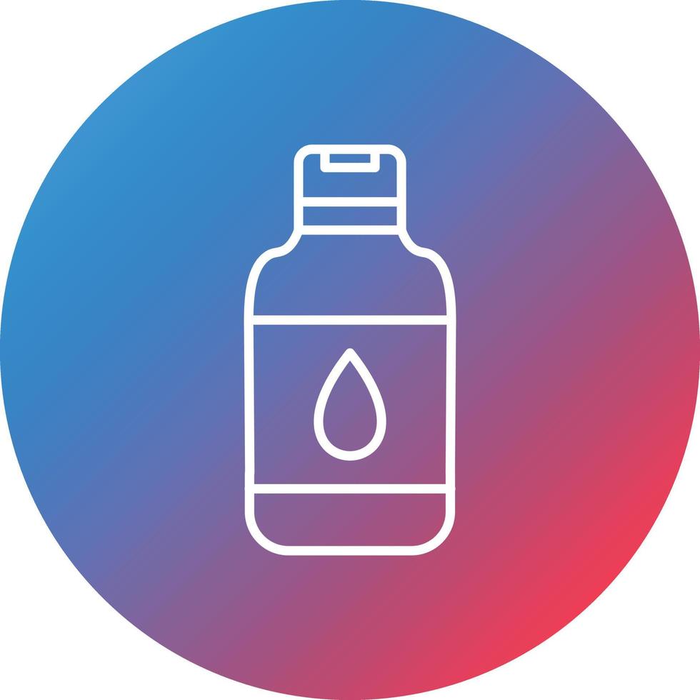 Lotion Line Gradient Circle Background Icon vector