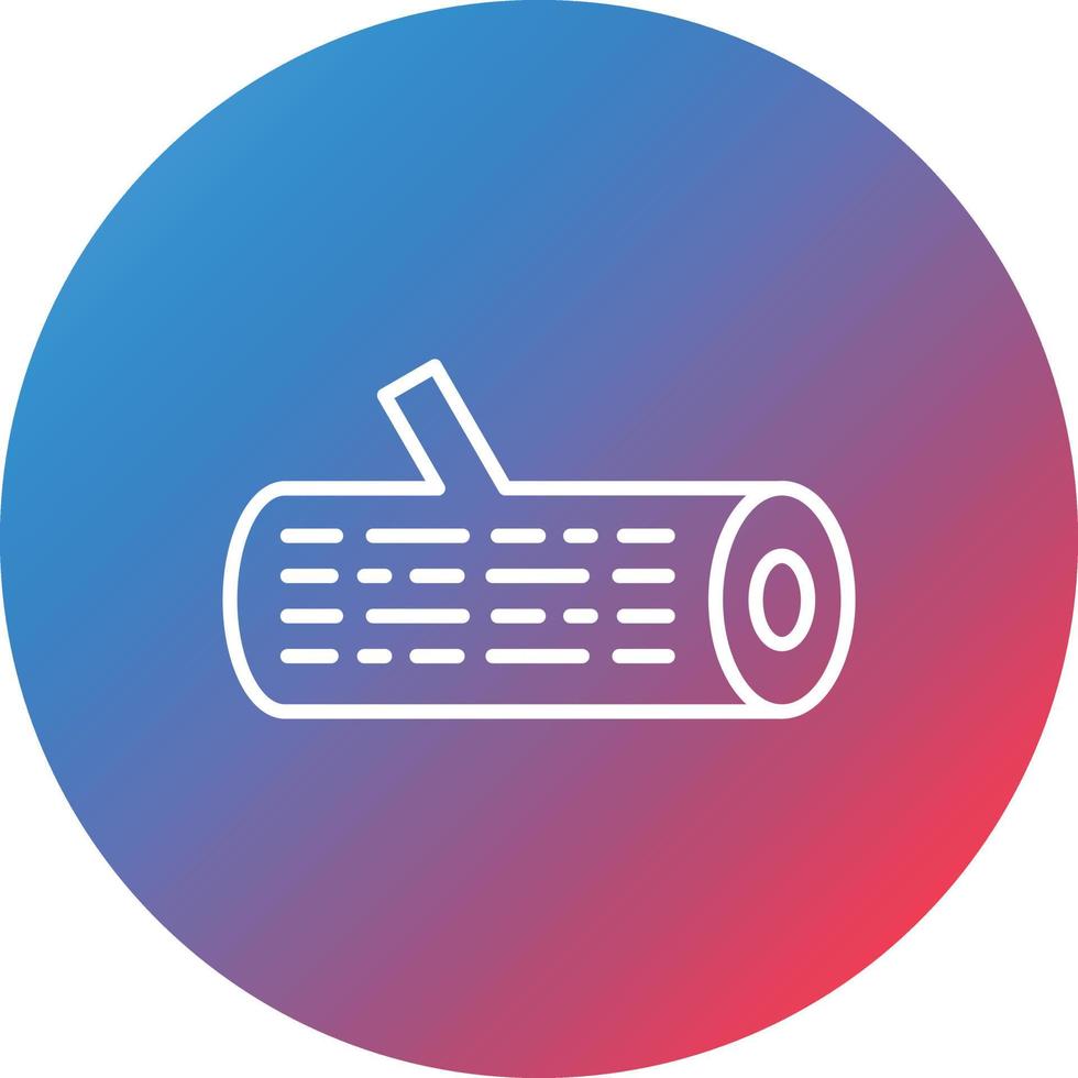 Wood Line Gradient Circle Background Icon vector