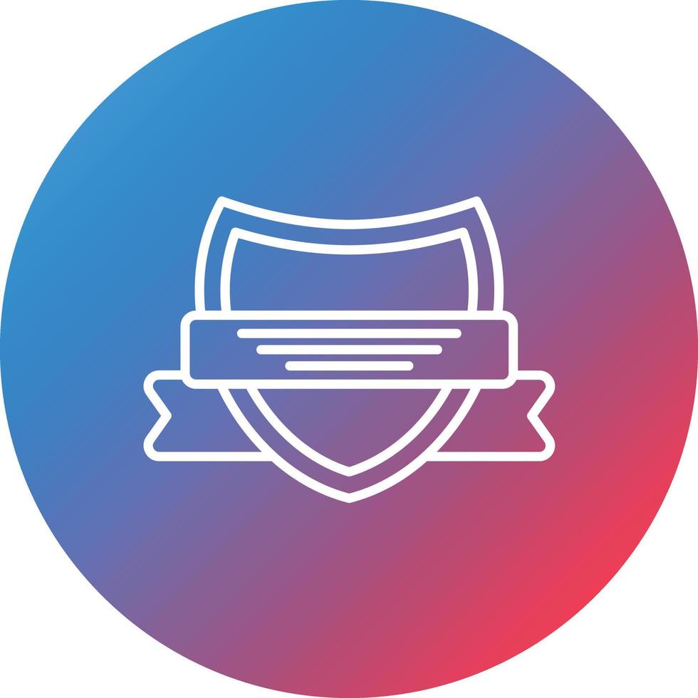 Quality Line Gradient Circle Background Icon vector