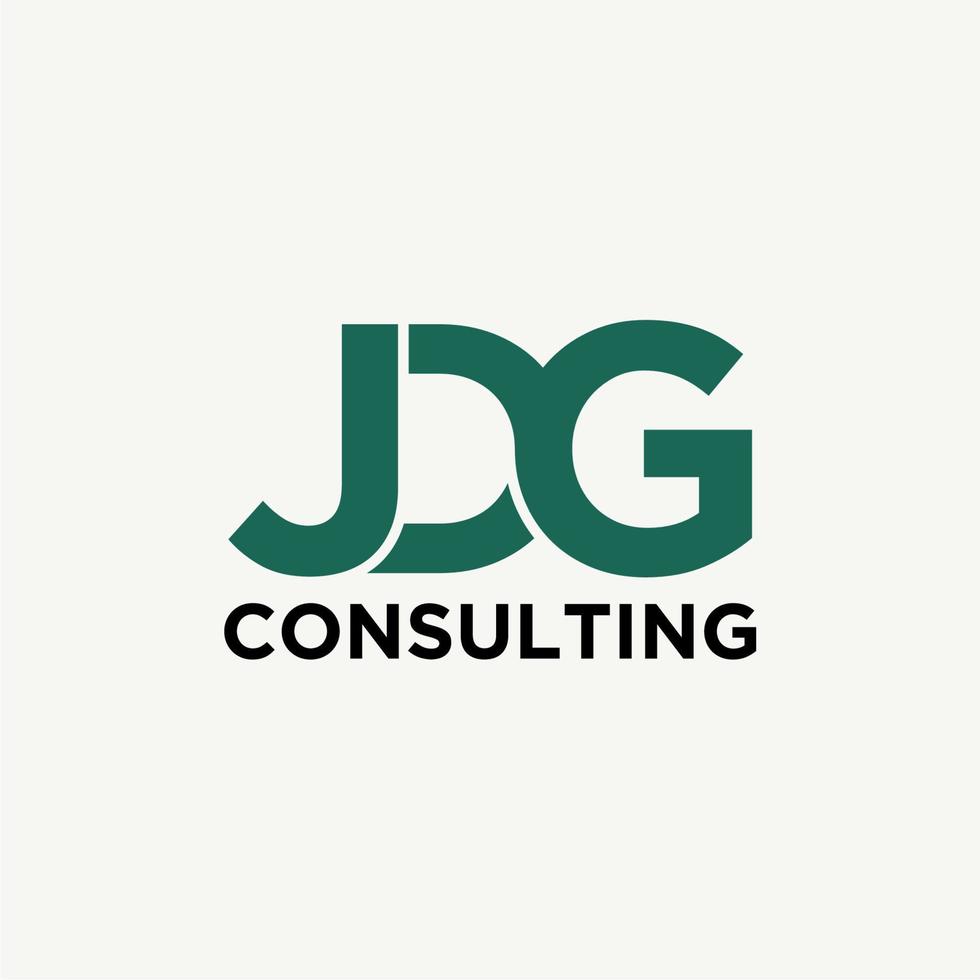 design concept of letters J D and G for your business vector