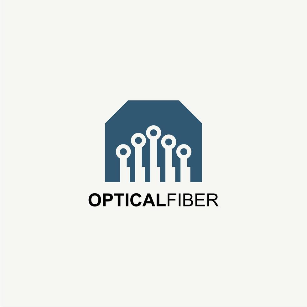 Optical Fiber Logo Symbol Design Illustration vector