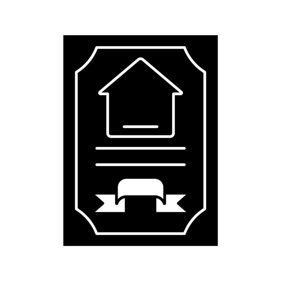 house certificate document icon vector