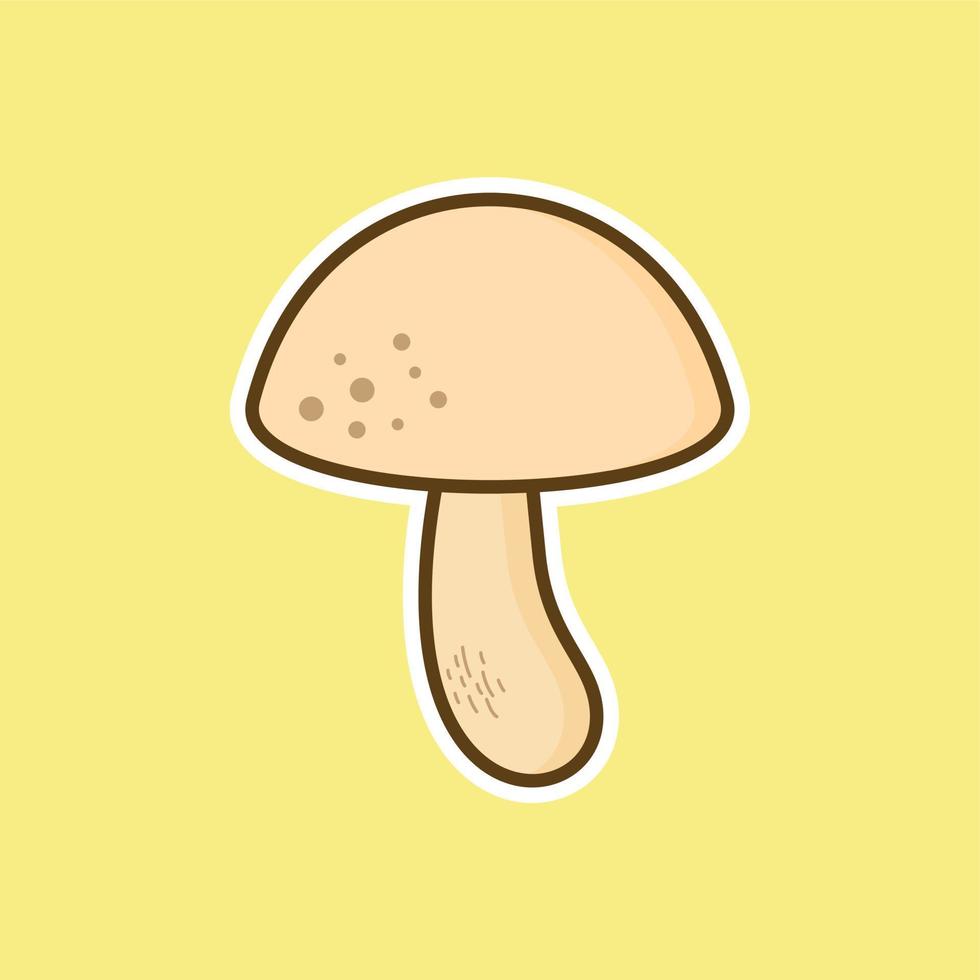 Mushroom icon flat design vector illustration.