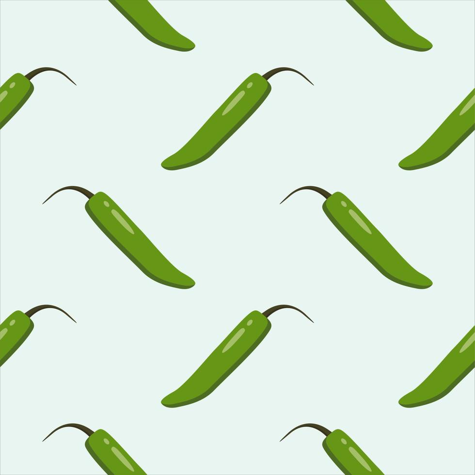 serrano pepper seamless pattern. chili seamless pattern flat design vector illustration